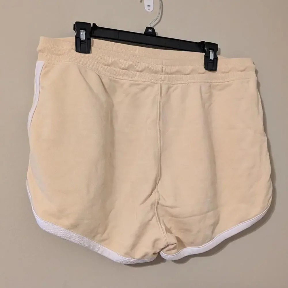 JCrew Yellow Sweat Shorts With White Lining